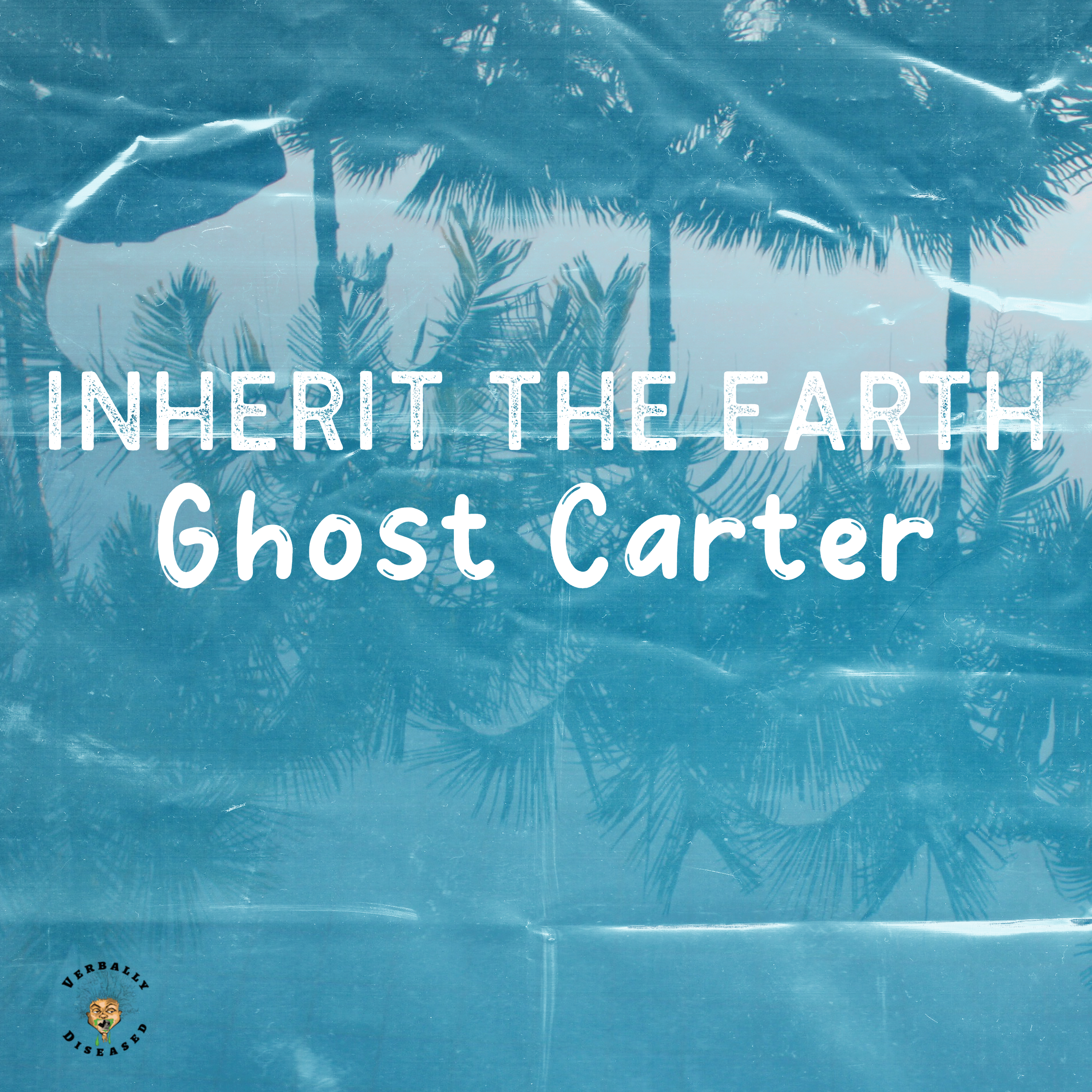 Album cover for “Inherit The Earth” by Ghost Carter — produced by Sire Sinsai aka Da Killa Sin. Cinematic Chicago hip-hop artwork with dark, powerful tones and Parental Advisory label.