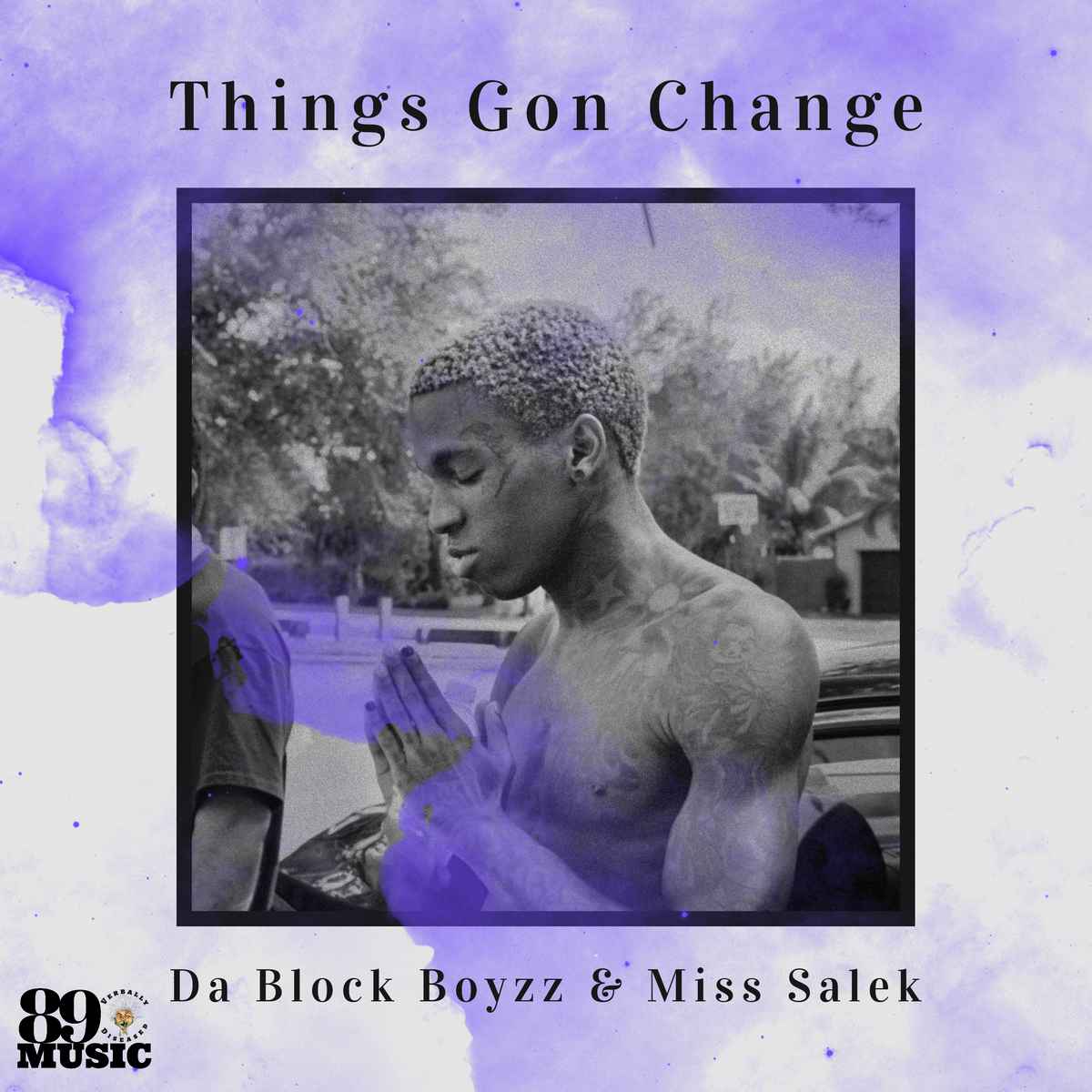 Album cover for “Things Gone Change” by Da Block Boyzz ft. Miss Salek — produced by Donnel Sylva aka DBeatz100, written by Q. Lester, M. Diaz, and S. Sylva. Dark urban scene with streetlight reflection and subtle hope theme, Explicit Lyrics sticker visible.