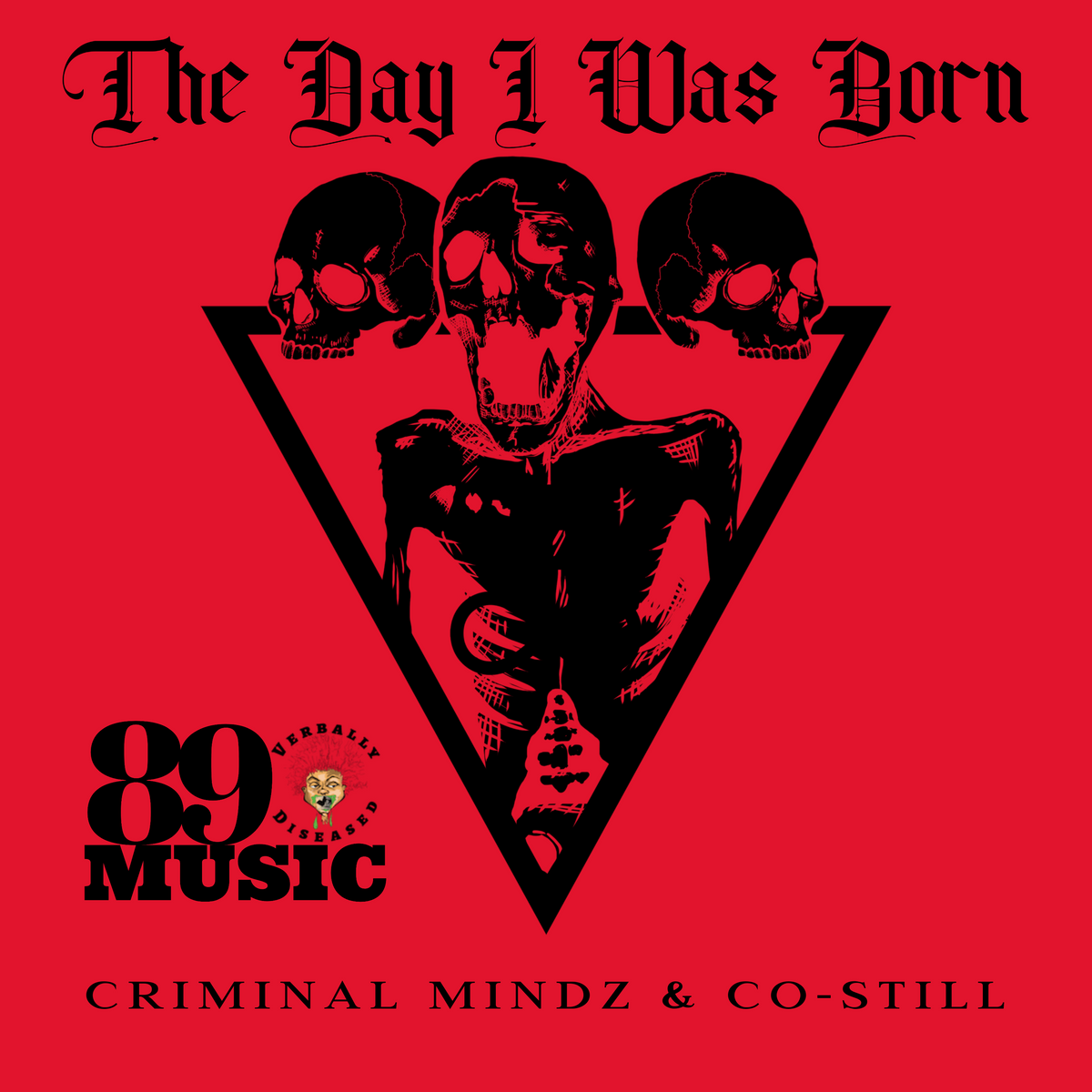 Album cover for “The Day I Was Born” by Co Still ft. Criminal Minds — produced by DBeatz100, written by J. Williams III, Big Mark, Murda, and Co Still. Emotional Chicago hip-hop artwork with baby photo concept, urban background, and warm lighting.