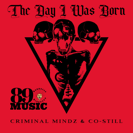 Album cover for “The Day I Was Born” by Co Still ft. Criminal Minds — produced by DBeatz100, written by J. Williams III, Big Mark, Murda, and Co Still. Emotional Chicago hip-hop artwork with baby photo concept, urban background, and warm lighting.