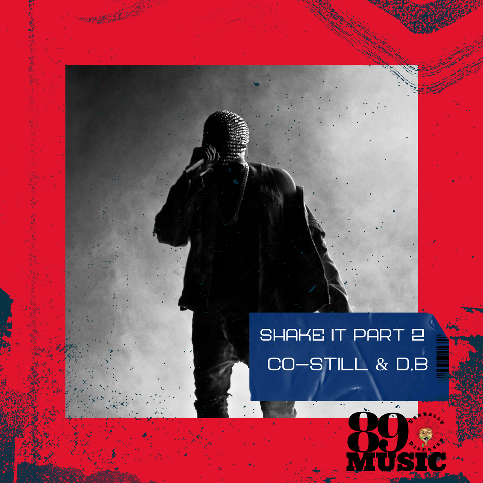 Album cover for “Shake It Part 2” by D.B & Co Still — produced by Sire Sinsai (Da Killa Sin). High-energy Chicago club vibe with neon colors, motion blur, and graffiti title text.