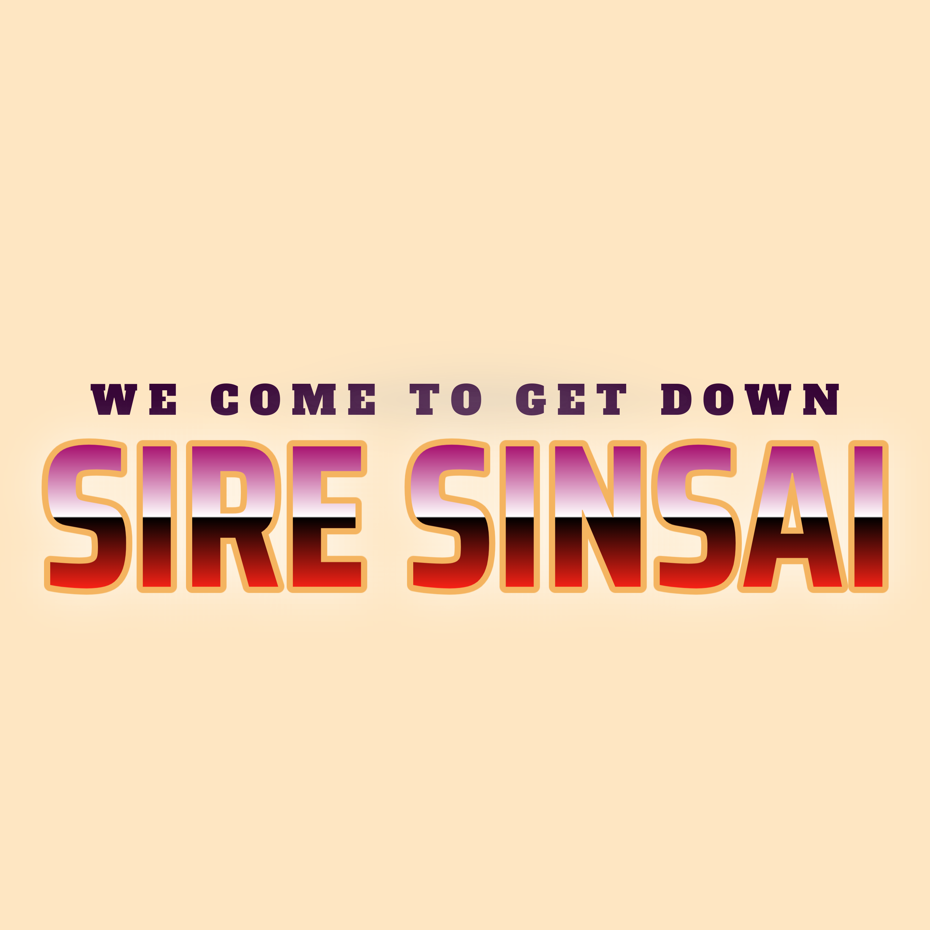 Album cover for “Come To Get Down” by Sire Sinsai — gritty Chicago hip-hop artwork with graffiti text, dynamic energy, and Parental Advisory label.