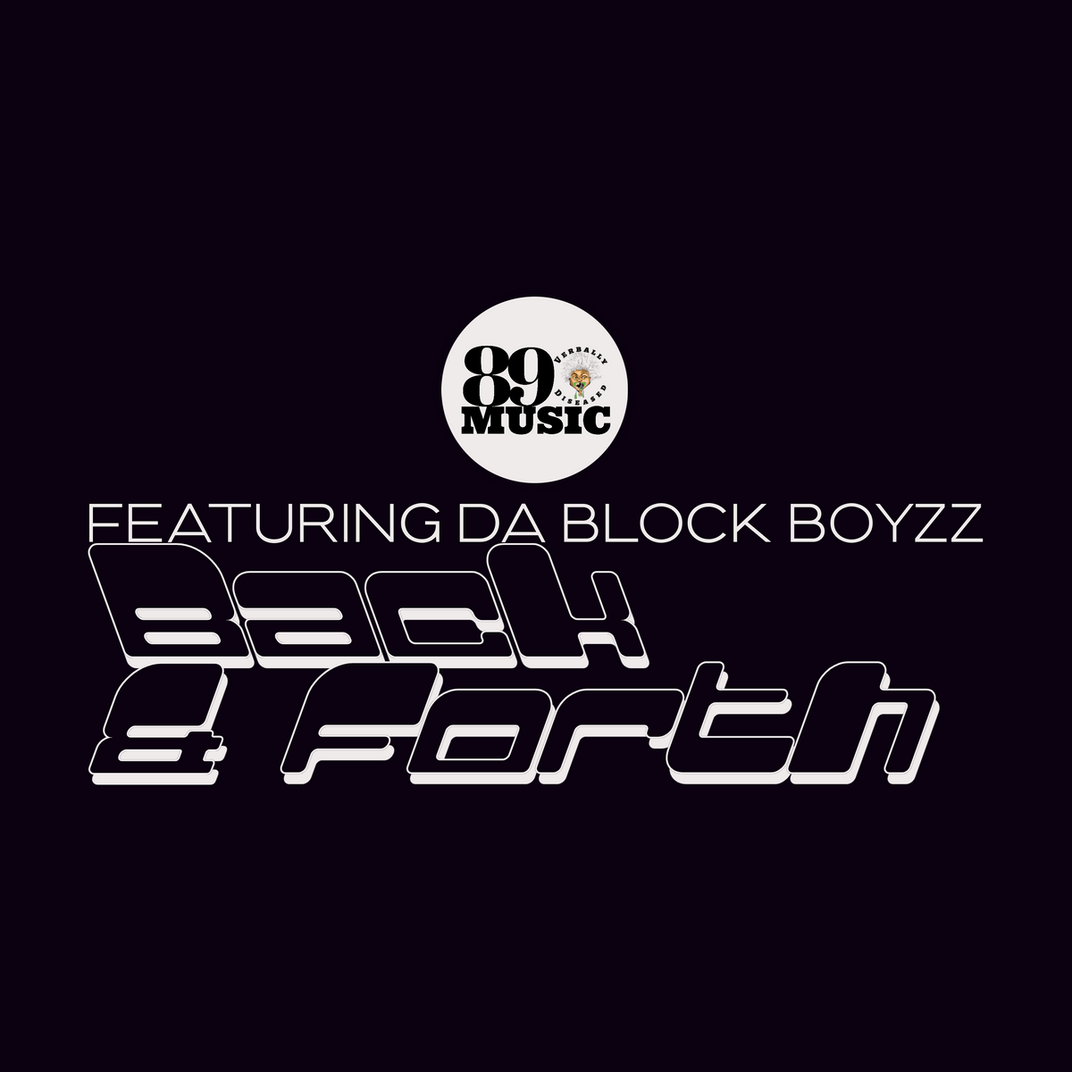 Album cover for “Back & Forth” by Da Block Boyzz — produced by RaBiez. Gritty urban Chicago hip-hop aesthetic with graffiti-style text and Parental Advisory sticker.